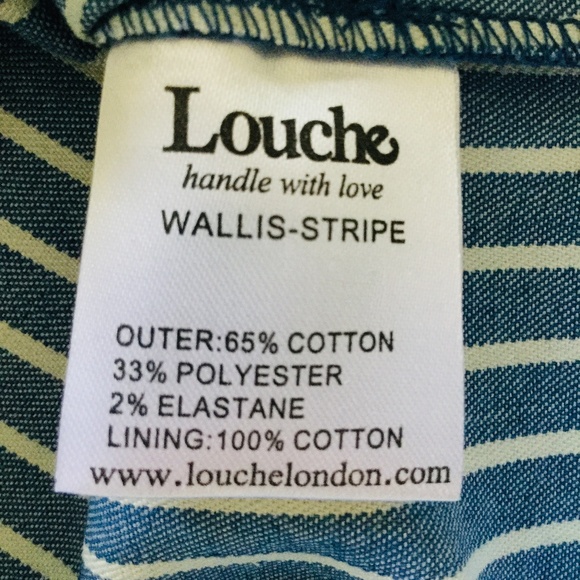 ModCloth Denim Striped Suspenders/Jumper NWOT - Picture 8 of 8